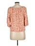 AGB 100% Rayon Orange 3/4 Sleeve Blouse Size L - photo 2