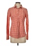J.Crew 100% Cotton Checkered-gingham Orange Long Sleeve Button-Down Shirt Size 4 - photo 1
