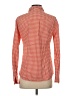 J.Crew 100% Cotton Checkered-gingham Orange Long Sleeve Button-Down Shirt Size 4 - photo 2