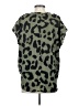 Assorted Brands 100% Polyester Animal Print Green Short Sleeve Blouse Size S - photo 2