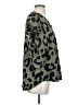Assorted Brands 100% Polyester Animal Print Green Short Sleeve Blouse Size S - photo 4