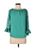 Rancho Estancia Teal 3/4 Sleeve Blouse Size S - photo 1
