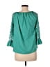 Rancho Estancia Teal 3/4 Sleeve Blouse Size S - photo 2