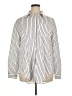 HOTOUCH Stripes Ivory Long Sleeve Blouse Size XL - photo 1