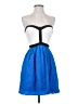 Parker Color Block Blue Cocktail Dress Size S - photo 1