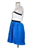 Parker Color Block Blue Cocktail Dress Size S - photo 5