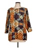 BKE 100% Polyester Orange 3/4 Sleeve Blouse Size L - photo 1