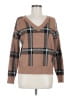 Max Studio Plaid Brown Pullover Sweater Size M - photo 1