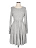 Assorted Brands Tweed Gray Casual Dress Size L (estimated) - photo 1