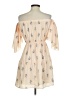 Dejavu 100% Polyester Graphic Tan Cocktail Dress Size S - photo 2