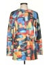 Ethyl Print Blue Pullover Sweater Size S - photo 1