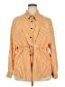 Shein Curve 100% Polyester Stripes Orange Long Sleeve Blouse Size 18 Plus (3) - photo 1