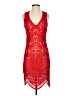 Bardot 100% Nylon Red Cocktail Dress Size 4 - photo 1
