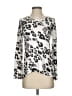 Red Haute Animal Print Silver Pullover Sweater Size S - photo 1