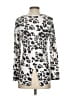 Red Haute Animal Print Silver Pullover Sweater Size S - photo 2
