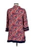 TINA Stephens 100% Rayon Paisley Red 3/4 Sleeve Blouse Size M - photo 2