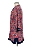 TINA Stephens 100% Rayon Paisley Red 3/4 Sleeve Blouse Size M - photo 5