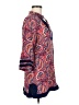 TINA Stephens 100% Rayon Paisley Red 3/4 Sleeve Blouse Size M - photo 4