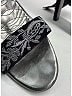 Gucci Black Suede Embroidered sandals Size 7 1/2 - photo 4