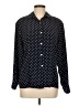 Casual Corner 100% Polyester Polka Dots Black Long Sleeve Blouse Size 6 - photo 1