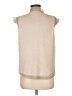 Draper James Metallic Tan Sleeveless Button-Down Shirt Size M - photo 2