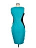 Assorted Brands Color Block Teal Cocktail Dress Size M - photo 2