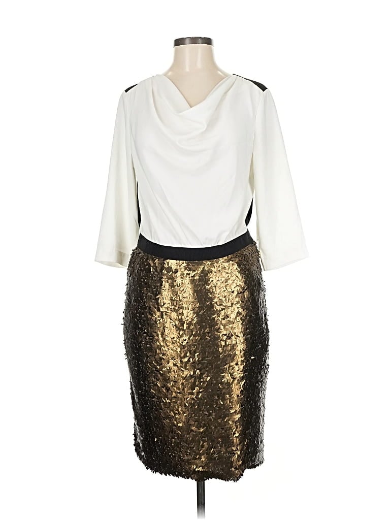 Pre-owned Dknyc Cocktail Dress In Gold