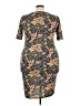 Lularoe Print Brown Cocktail Dress Size 3X - photo 2
