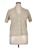 Assorted Brands 100% Acrylic Tan Short Sleeve Blouse Size XL (estimated) - photo 1