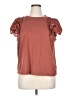Express 100% Cotton Brown Short Sleeve Top Size XL - photo 1
