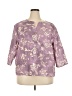 Unbranded Purple 3/4 Sleeve Blouse Size 2X - photo 1