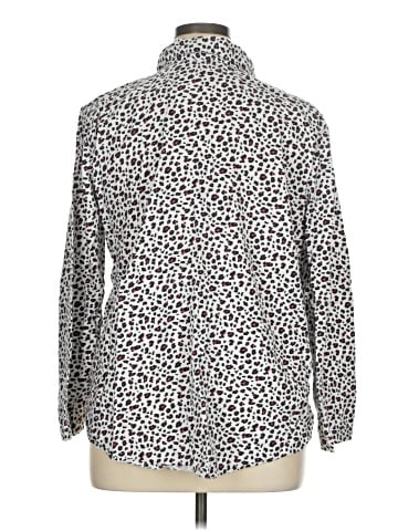 Ann Taylor LOFT Outlet Long Sleeve Button-Down Shirt (view 2)