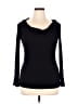Halogen Black Long Sleeve Top Size L - photo 1