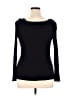 Halogen Black Long Sleeve Top Size L - photo 2