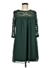 AUW 100% Polyester Green Casual Dress Size S - photo 1