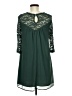 AUW 100% Polyester Green Casual Dress Size S - photo 2