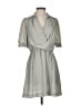 Esley 100% Polyester Solid Gray Casual Dress Size S - photo 1
