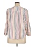 Chaps Stripes Ivory 3/4 Sleeve Blouse Size 1X - photo 2