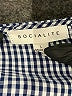 Socialite Blue 3/4 Sleeve Blouse Size L - photo 7