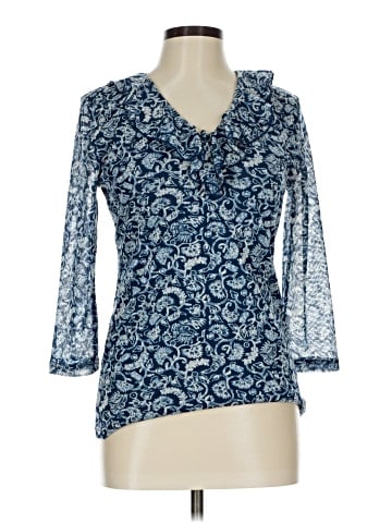 Chaps 3/4 Sleeve Blouse (view 1)