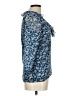 Chaps 100% Polyester Blue 3/4 Sleeve Blouse Size L - photo 4