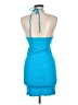 Zara Solid Blue Cocktail Dress Size M - photo 2
