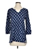 Talbots Blue 3/4 Sleeve Blouse Size S - photo 1
