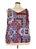 Ryan Wythe 100% Polyester Blue Sleeveless Blouse Size 4X - photo 1