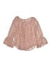 Beautees 100% Polyester Pink 3/4 Sleeve Blouse Size 8 - photo 1