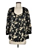 Z Zamrie 100% Polyester Black 3/4 Sleeve Blouse Size M - photo 1