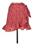 showpo 100% Polyester Floral Red Casual Skirt Size 0 - photo 1