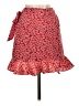 showpo 100% Polyester Floral Red Casual Skirt Size 0 - photo 2