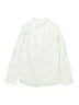 Zara Solid Ivory Long Sleeve Button-Down Shirt Size 7 - 8 - photo 1