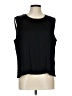 J.Jill 100% Polyester Black Sleeveless Blouse Size L - photo 1